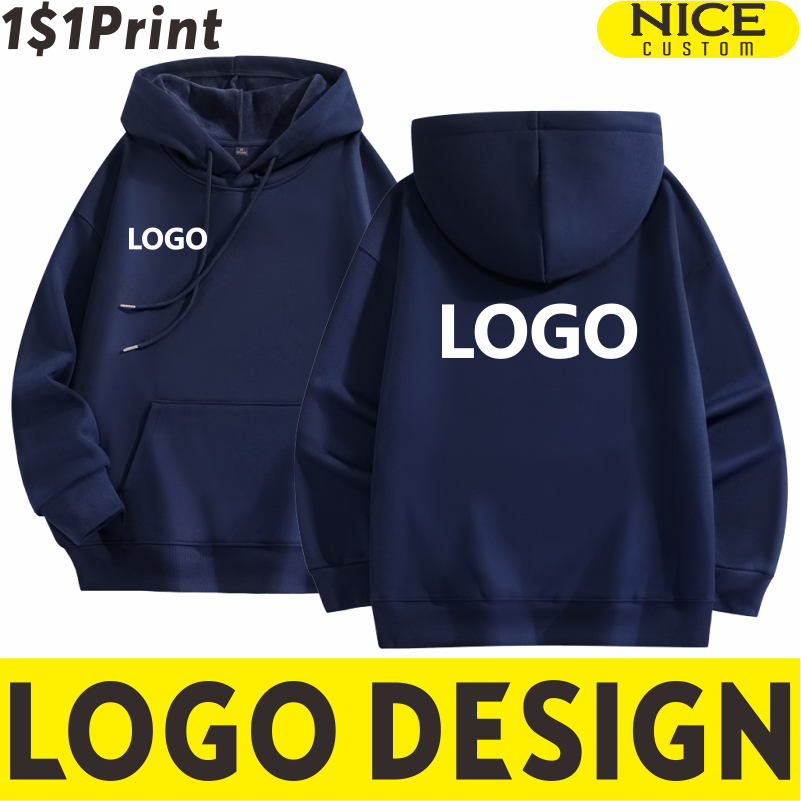 Embroidery Design Logo - เสื้อฮู้ดอบอุ่นกำมะหยี่สำหรับผู้ชายและผู้หญิงสำหรับฤดูหนาวเสื้อสเวตเตอร์แบบสวมหัวแบบลำลองสำหรับทีมบริษัทโลโก้ออกแบบได้ตามต้องการ