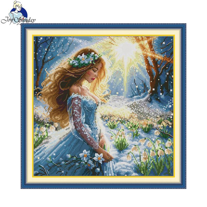 ชุดงานปักครอสติชบนผ้าใบลายนางฟ - Embroidery Meaning บทวิจารณ์และราคา