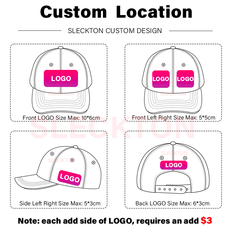 SLECKTON Custom เบสบอลหมวกแฟชั - Embroidery Design Logo บทวิจารณ์และราคา