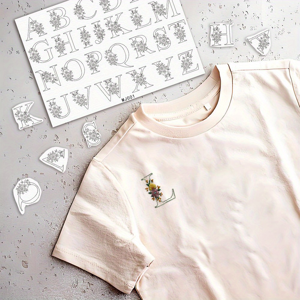 แผ่นรองปักลาย 1 ชิ้น ลายตัวอัก - Embroidery Meaning บทวิจารณ์และราคา