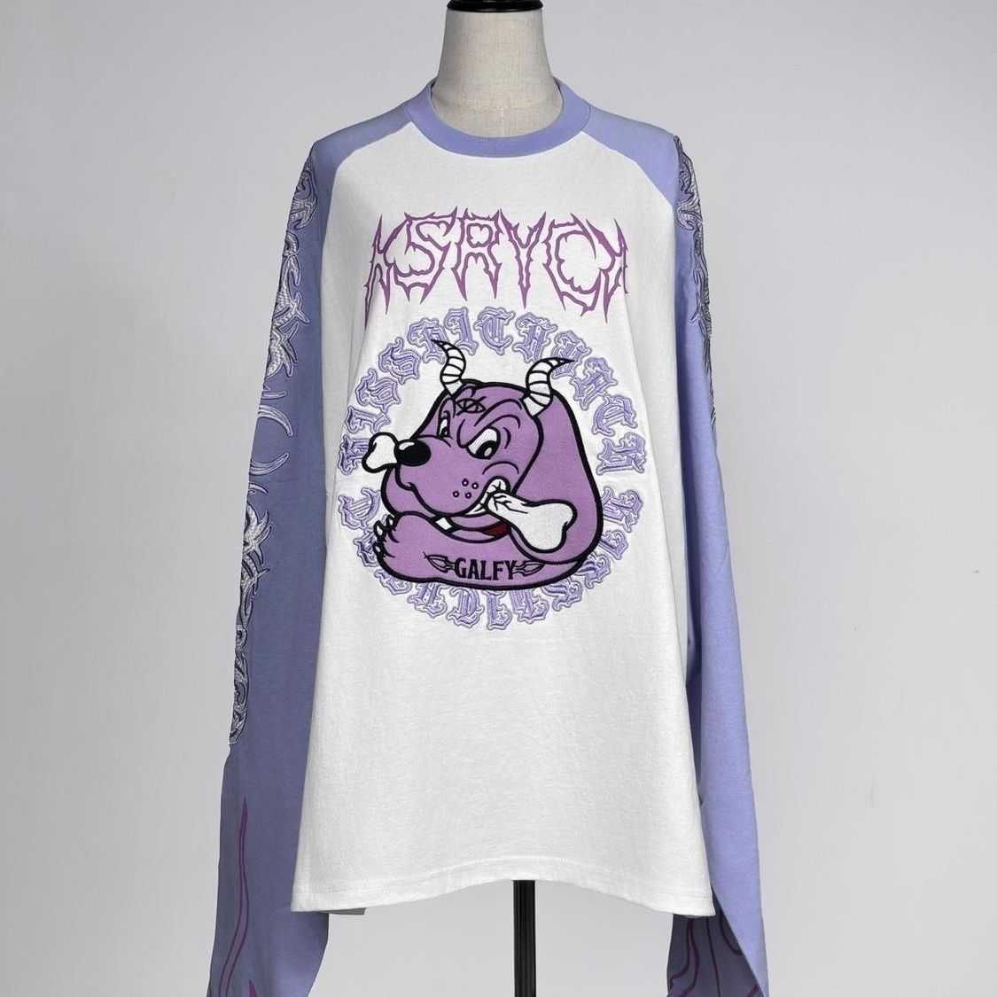 เสื้อยืดแขนยาวทรงหลวมลายปักลาย - Embroidery Cotton Shirt บทวิจารณ์และราคา