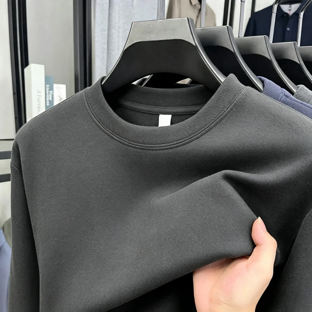 เสื้อยืดแขนยาวคอกลมผู้ชาย แบรน - Embroidery Cotton Shirt บทวิจารณ์และราคา